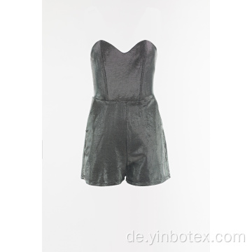 Nylon-Glanzpullover mit kurzer Hose